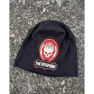 画像1: THE OFFSPRING / Skull Logo JD Print ニットキャップ BLACK