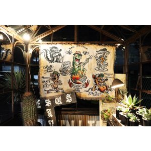 画像6: 送料無料 スペシャルアイテム 送料無料 OPIE ORTIZ x BALL&CHAIN Special Collaboration TATTOO FLASH CLOTH