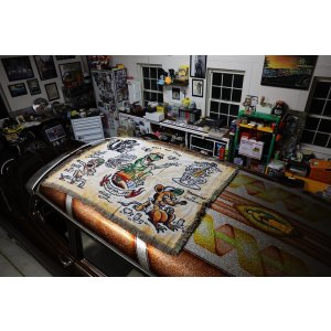 画像11: 送料無料 スペシャルアイテム 送料無料 OPIE ORTIZ x BALL&CHAIN Special Collaboration TATTOO FLASH CLOTH