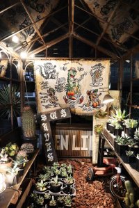 送料無料 スペシャルアイテム 送料無料 OPIE ORTIZ x BALL&CHAIN Special Collaboration TATTOO FLASH CLOTH