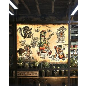 画像6: 再々生産決定 2次予約注文受付中 送料無料 スペシャルアイテム OPIE ORTIZ x BALL&CHAIN Special Collaboration TATTOO FLASH CLOTH