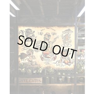 画像6: 再々生産決定 最後の1枚で終了 2次予約注文受付中 送料無料 スペシャルアイテム OPIE ORTIZ x BALL&CHAIN Special Collaboration TATTOO FLASH CLOTH