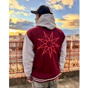 画像8: 送料無料 SLIPKNOT / 9-Point Star ジャケット MAROON / GREY