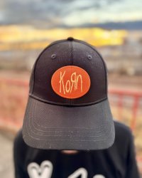 KORN / Oval Logo ベースボールキャップ BLACK