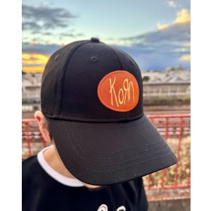 画像2: KORN / Oval Logo ベースボールキャップ BLACK
