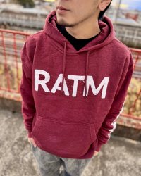 送料無料 RAGE AGAINST THE MACHINE / Battle 99 プルオーバーパーカー MAROON