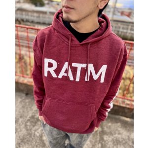 画像1: 送料無料 RAGE AGAINST THE MACHINE / Battle 99 プルオーバーパーカー MAROON