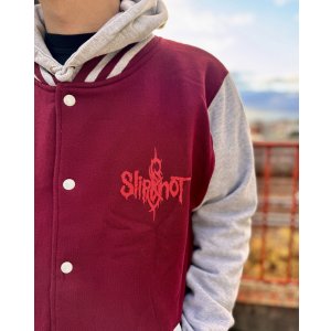 画像6: 送料無料 SLIPKNOT / 9-Point Star ジャケット MAROON / GREY