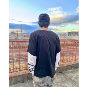 画像7: 送料無料 KORN / Metallic Logo 長袖Tシャツ BLACK / WHITE