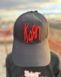 KORN / Logo ベースボールキャップ BLACK