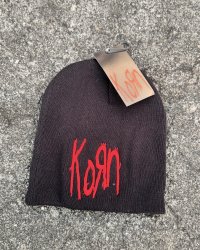 KORN / Logo ニットキャップ BLACK