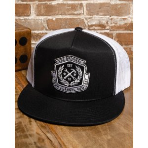 画像7: 送料無料 DIXXON FLANNEL CO / Flat Bill Trucker スナップバックキャップ BLACK / WHITE