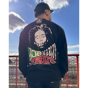 画像14: 送料無料 XLラスト3枚で終了 BOB MARLEY x POT MEETS POP / Uprising 長袖Tシャツ ブラック