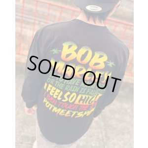 画像9: 送料無料 XLラスト1枚で終了 BOB MARLEY x POT MEETS POP /  I Feel So High 長袖Tシャツ ブラック