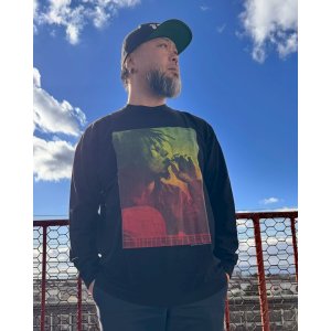 画像10: 送料無料 XLラスト3枚で終了 BOB MARLEY x POT MEETS POP /  I Feel So High 長袖Tシャツ ブラック