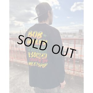 画像8: 送料無料 XLラスト1枚で終了 BOB MARLEY x POT MEETS POP /  I Feel So High 長袖Tシャツ ブラック
