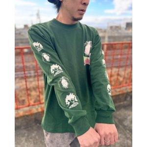 画像6: 送料無料 Lラスト1枚で終了 BOB MARLEY x POT MEETS POP / Uprising 長袖Tシャツ フォレストグリーン