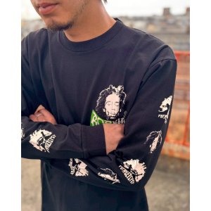 画像5: 送料無料 XLラスト3枚で終了 BOB MARLEY x POT MEETS POP / Uprising 長袖Tシャツ ブラック