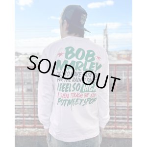 画像8: 送料無料 2XLラスト1枚で終了 BOB MARLEY x POT MEETS POP /  I Feel So High 長袖Tシャツ ホワイト