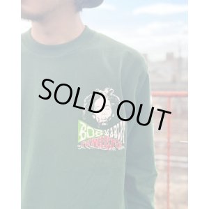 画像4: 送料無料 Lラスト1枚で終了 BOB MARLEY x POT MEETS POP / Uprising 長袖Tシャツ フォレストグリーン
