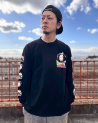 送料無料 XLラスト3枚で終了 BOB MARLEY x POT MEETS POP / Uprising 長袖Tシャツ ブラック