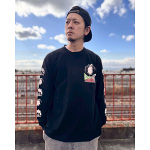 画像1: 送料無料 XLラスト3枚で終了 BOB MARLEY x POT MEETS POP / Uprising 長袖Tシャツ ブラック