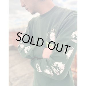 画像8: 送料無料 Lラスト1枚で終了 BOB MARLEY x POT MEETS POP / Uprising 長袖Tシャツ フォレストグリーン