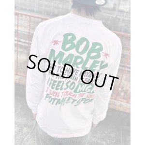 画像10: 送料無料 2XLラスト1枚で終了 BOB MARLEY x POT MEETS POP /  I Feel So High 長袖Tシャツ ホワイト