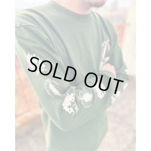 画像7: 送料無料 Lラスト1枚で終了 BOB MARLEY x POT MEETS POP / Uprising 長袖Tシャツ フォレストグリーン