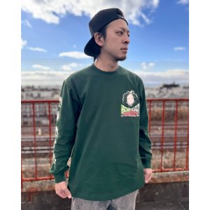 画像3: 送料無料 Lラスト1枚で終了 BOB MARLEY x POT MEETS POP / Uprising 長袖Tシャツ フォレストグリーン