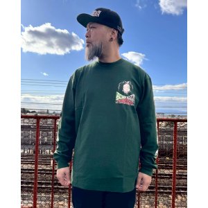 画像13: 送料無料 Lラスト1枚で終了 BOB MARLEY x POT MEETS POP / Uprising 長袖Tシャツ フォレストグリーン