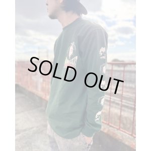 画像5: 送料無料 Lラスト1枚で終了 BOB MARLEY x POT MEETS POP / Uprising 長袖Tシャツ フォレストグリーン