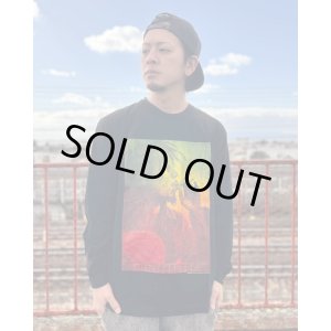 画像1: 送料無料 XLラスト1枚で終了 BOB MARLEY x POT MEETS POP /  I Feel So High 長袖Tシャツ ブラック