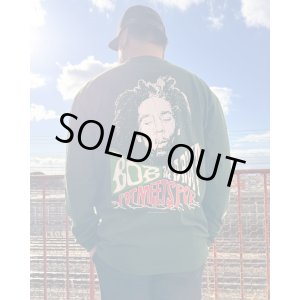 画像14: 送料無料 Lラスト1枚で終了 BOB MARLEY x POT MEETS POP / Uprising 長袖Tシャツ フォレストグリーン