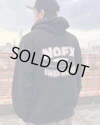 Mサイズラスト1枚 送料無料 NOFX / Single Album Logo プルオーバーパーカー