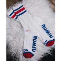 DIXXON FLANNEL CO / Strike Out Premium クルーソックス WHITE / BLUE / RED