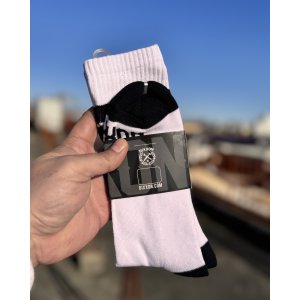 画像4: DIXXON FLANNEL CO / Athletic Stripes Premium クルーソックス WHITE / BLACK