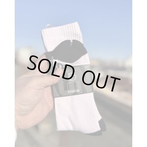 画像4: ラスト1足で終了 DIXXON FLANNEL CO / Athletic Stripes Premium クルーソックス WHITE / BLACK