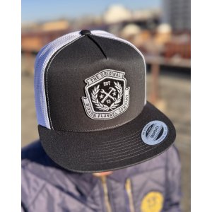 画像4: 送料無料 DIXXON FLANNEL CO / Flat Bill Trucker スナップバックキャップ BLACK / WHITE