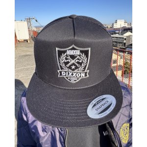 画像1: 送料無料 DIXXON FLANNEL CO / Shield メッシュスナップバックキャップ BLACK