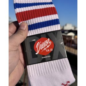 画像3: DIXXON FLANNEL CO / Strike Out Premium クルーソックス WHITE / BLUE / RED