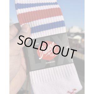 画像3: DIXXON FLANNEL CO / Strike Out Premium クルーソックス WHITE / BLUE / RED