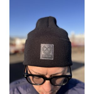 画像2: 送料無料 DIXXON FLANNEL CO / Box Crest Ribbed ニットキャップ BLACK