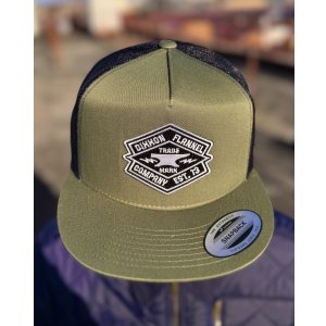 画像1: 送料無料 DIXXON FLANNEL CO / Forged Flat Bill スナップバックキャップ GREEN / BLACK