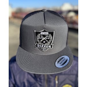 画像1: 送料無料 DIXXON FLANNEL CO / Shield Flat Bill スナップバックキャップ CHARCOAL