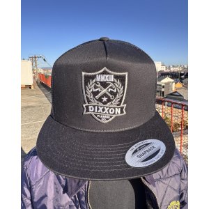 画像2: 送料無料 DIXXON FLANNEL CO / Shield メッシュスナップバックキャップ BLACK