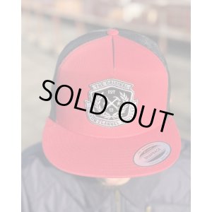 画像1: 1500円OFF ラスト1枚で終了 DIXXON FLANNEL CO / Icon メッシュスナップバックキャップ RED / BLACK