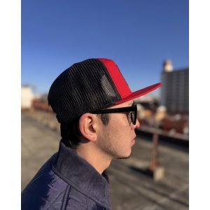 画像5: 送料無料 DIXXON FLANNEL CO / Flat Bill Trucker スナップバックキャップ RED / BLACK
