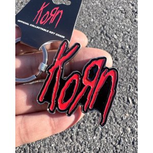 画像1: KORN / Red Logo キーチェーン