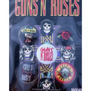 画像2: GUNS N' ROSES / Bullet Logo2 ピンバッジセット 5個入り